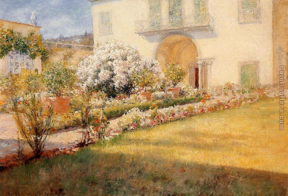 Florentine Villa painting - William Merritt Chase Florentine Villa art painting